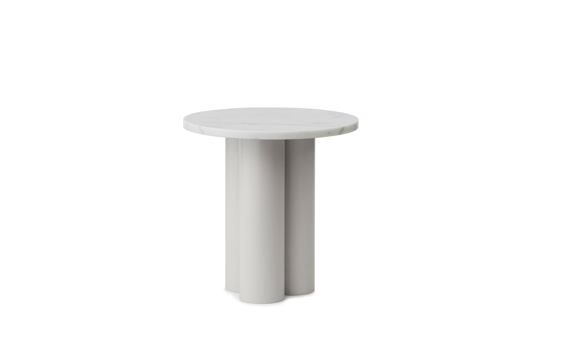 Dit bijzettafel rond steen