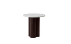 Dit bijzettafel rond steen