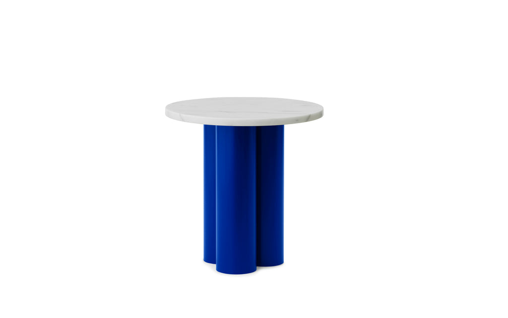 Dit bijzettafel rond steen