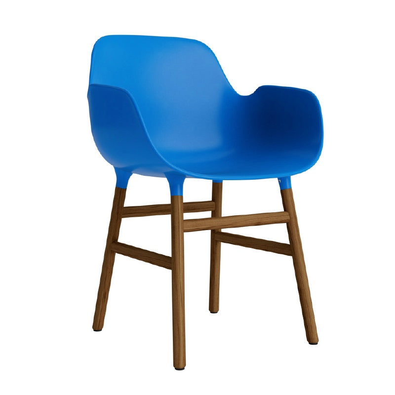 Form armstoel - houten poten