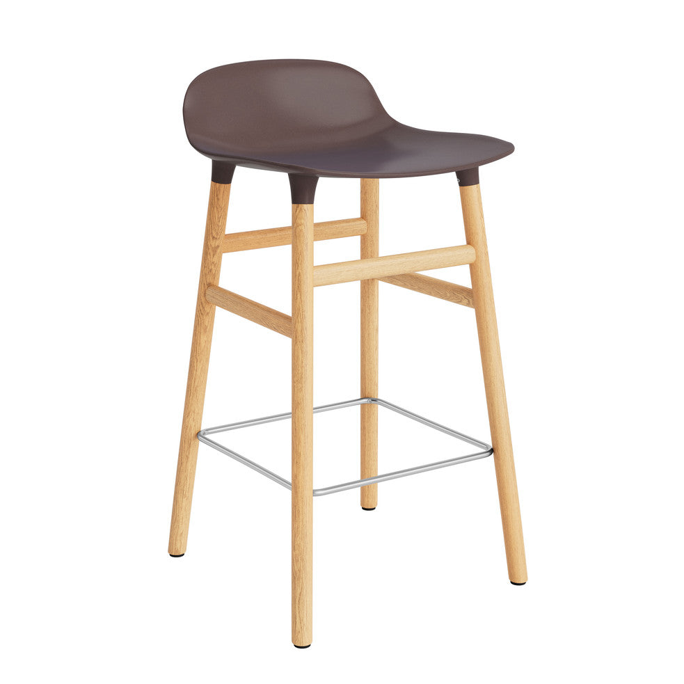Form Barstool Barkruk - hout en multicolor