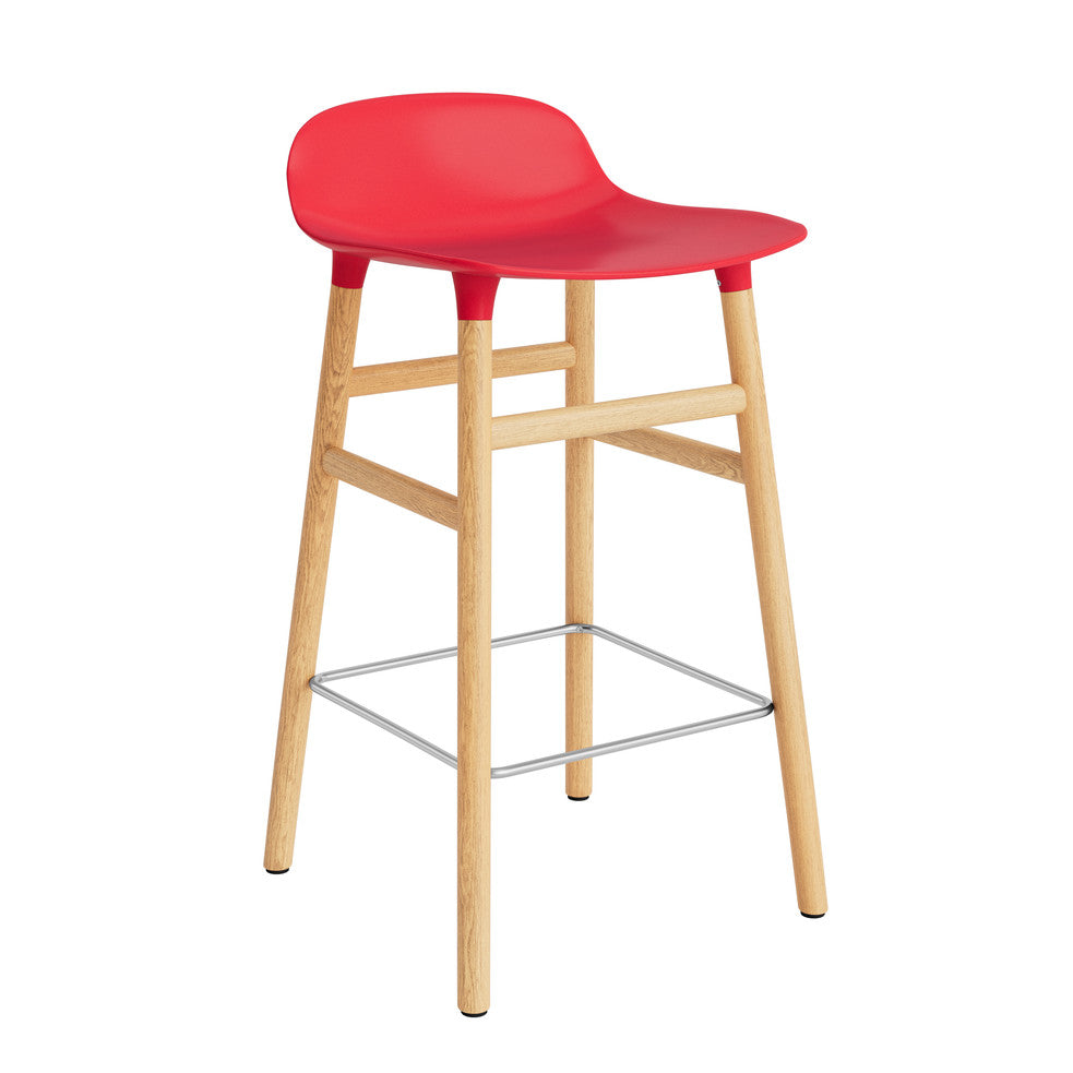 Form Barstool Barkruk - hout en multicolor