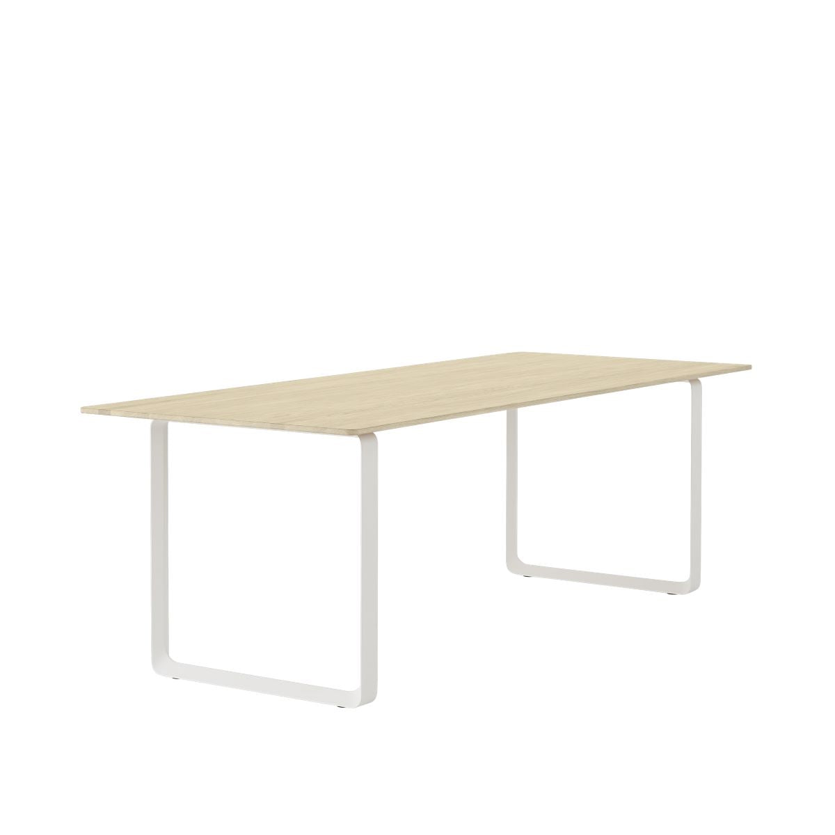 Toonzaalmodel 70/70 tafel 225cm eik wit