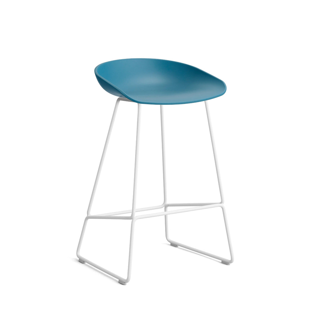 About A Stool AAS38 Barkruk - wit gelakt en multicolor