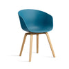 About A Chair AAC 22 stoel - houten poten en multicolor