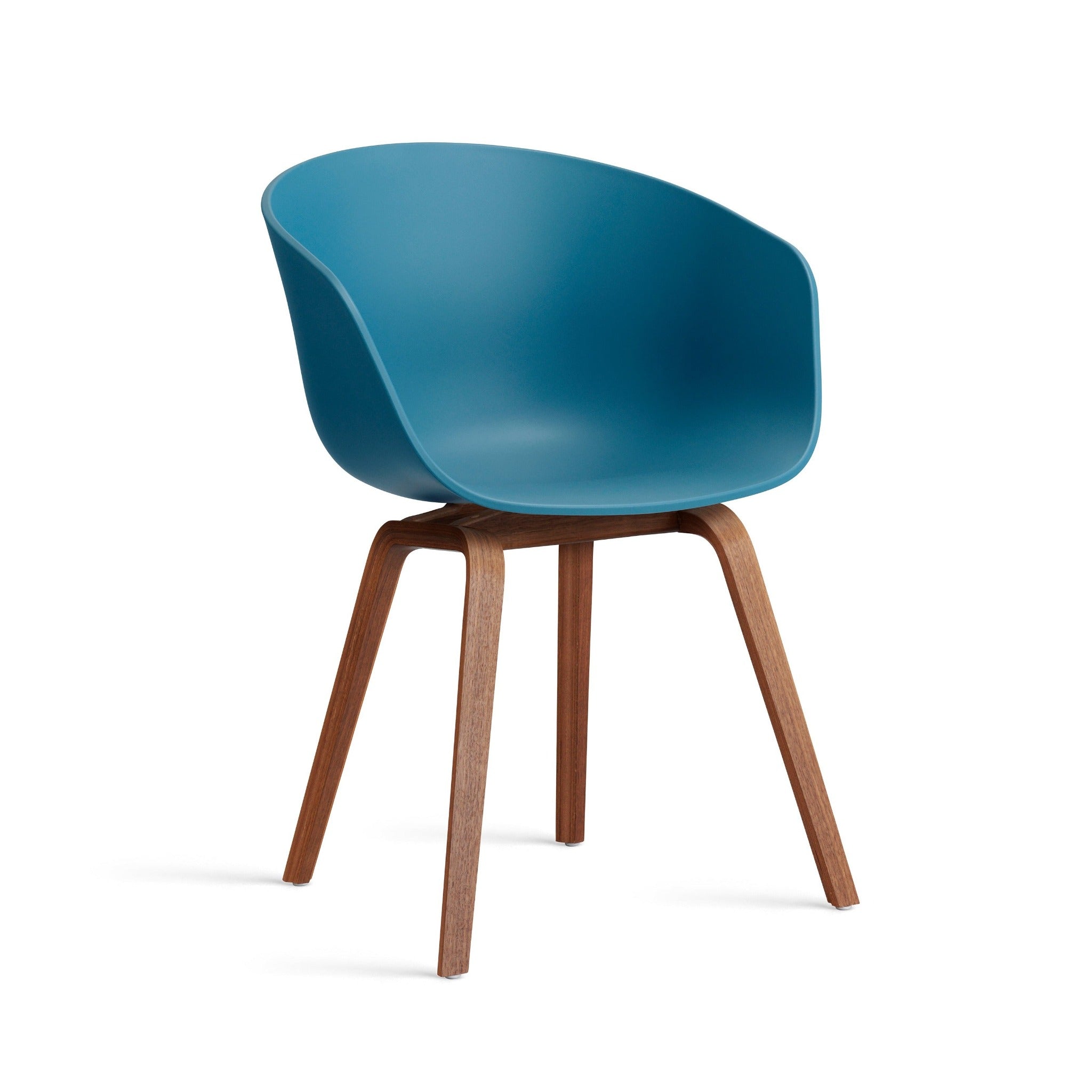 About A Chair AAC 22 stoel - walnoot poten en multicolor