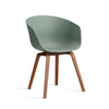 About A Chair AAC 22 stoel - walnoot poten en multicolor