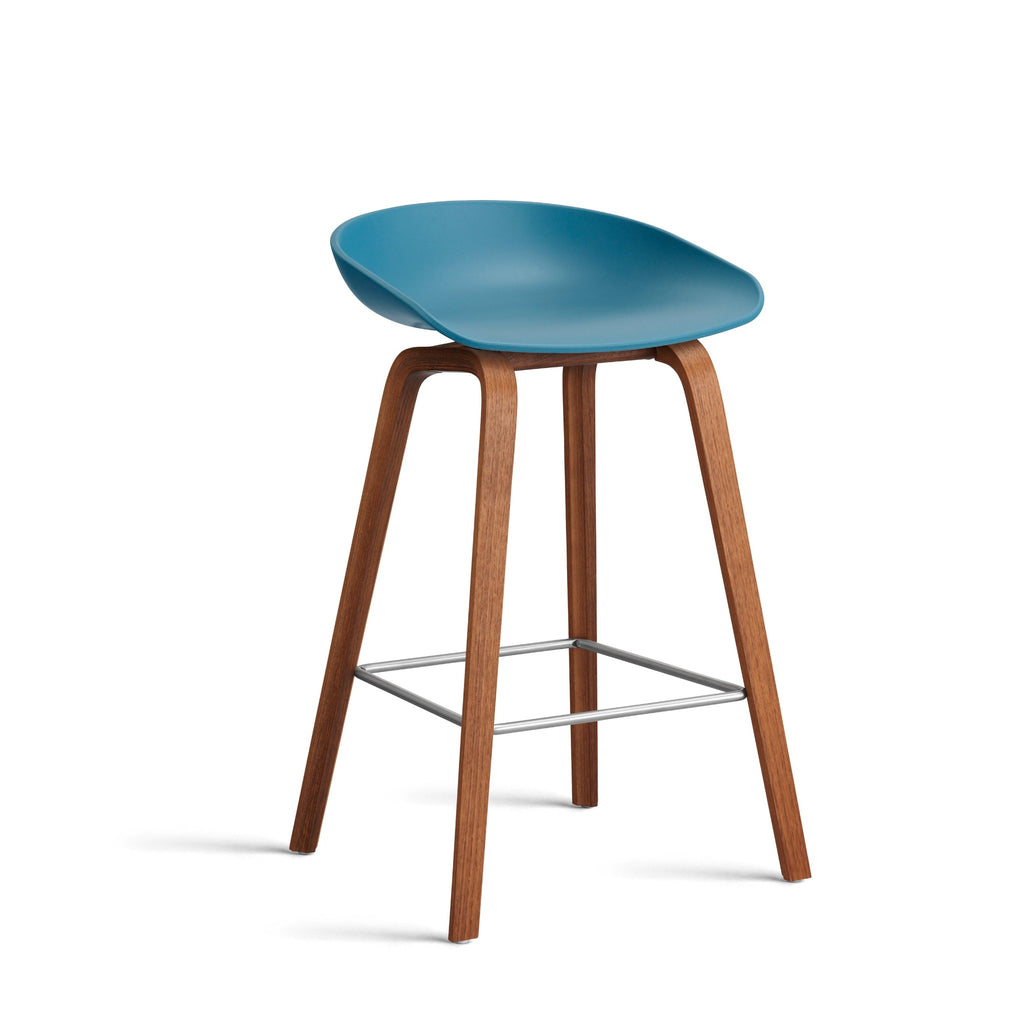 About A Stool AAS32 Barkruk - walnoot en multicolor