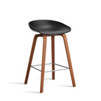 About A Stool AAS32 Barkruk walnoot