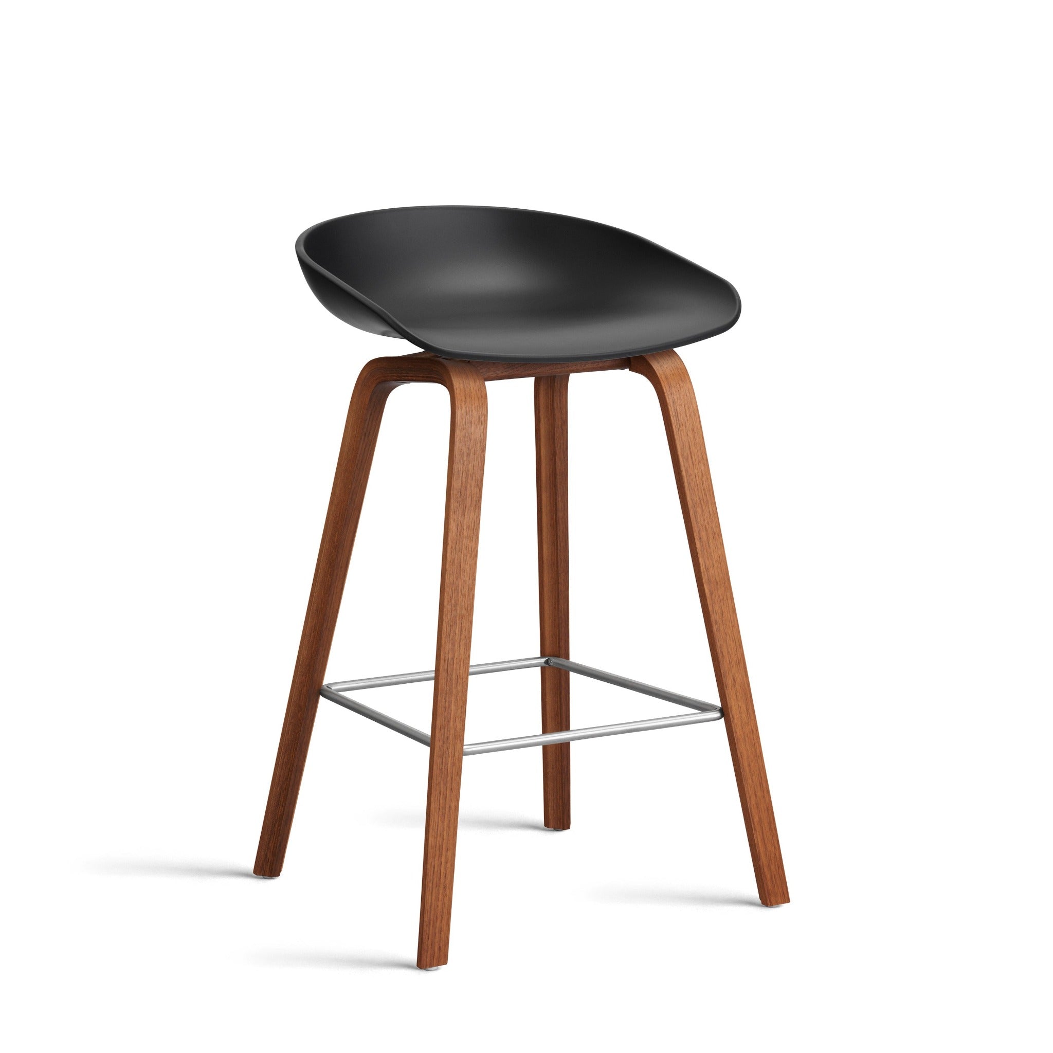 About A Stool AAS32 Barkruk walnoot