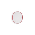 Arcs spiegel rond rood