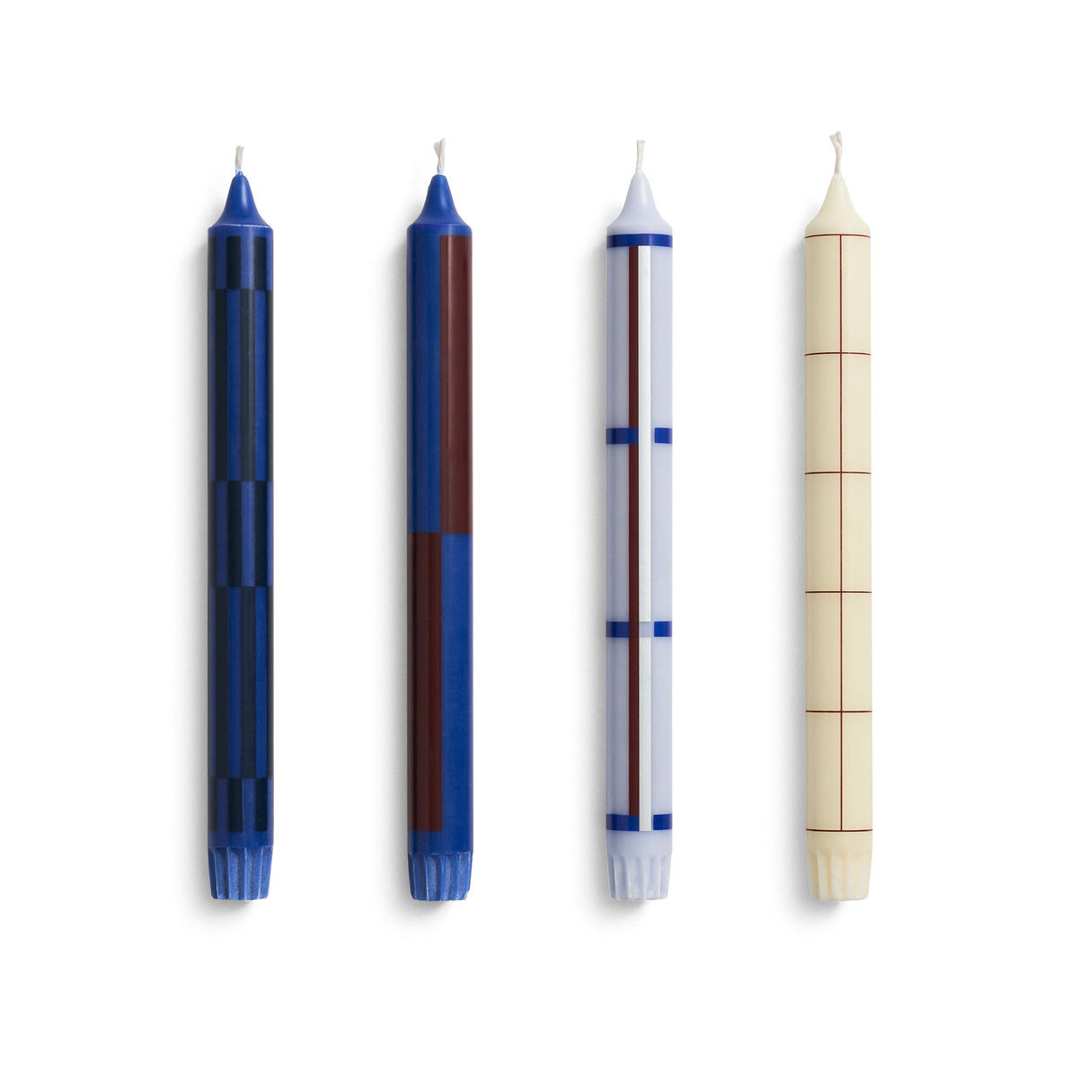 Pattern kaarsen set van 4