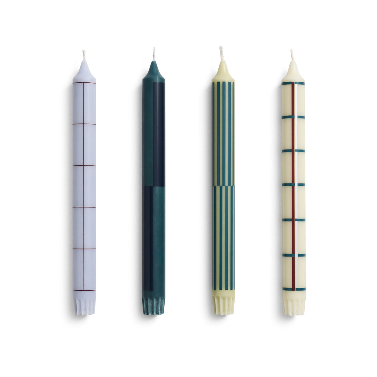 Pattern kaarsen set van 4