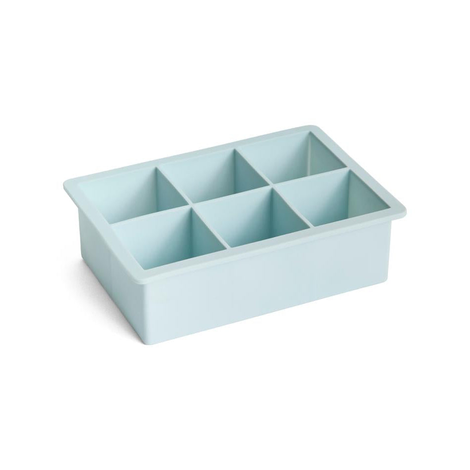Ice cube ijsblokvorm 6st lichtblauw