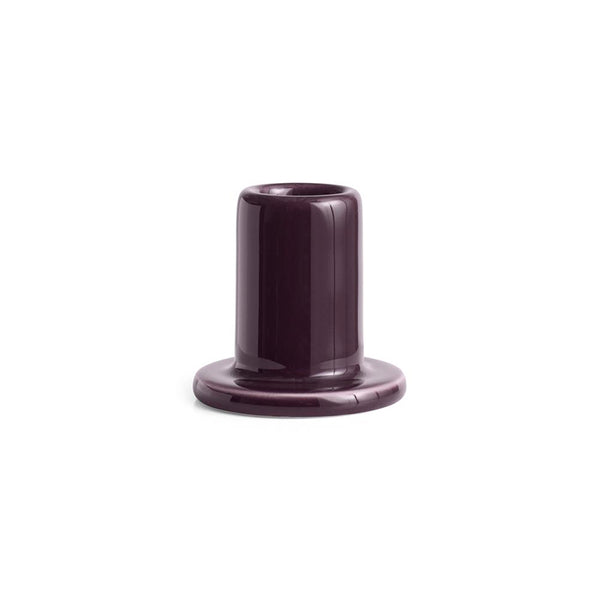 Tube kandelaar keramiek small bordeaux