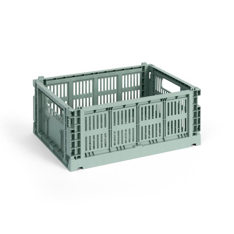 HAY Colour Crate plooibox medium sage green