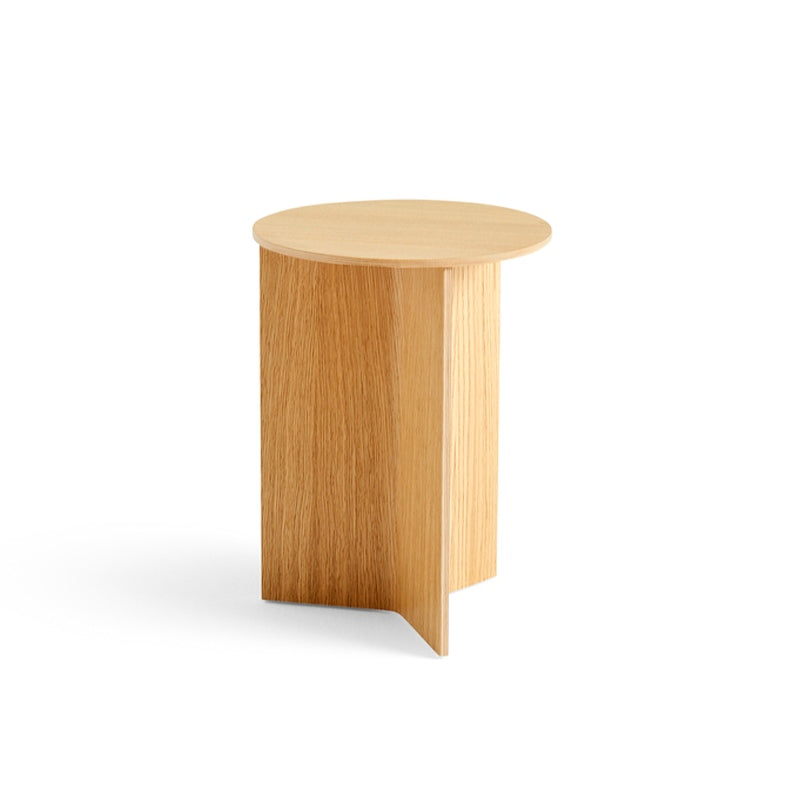 HAY - Slit bijzettafel hout hoog rond 35cm