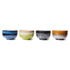 70s Noodle bowl kommen groovy set van 4