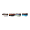 70s Dessert bowl kommen Freak out set van 4