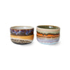 70s Tapas bowls crystal set van 4
