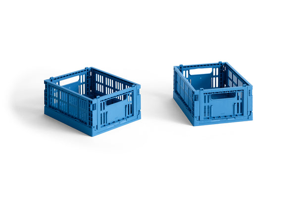 HAY Colour Crate plooibox mini set van 2 electric blue