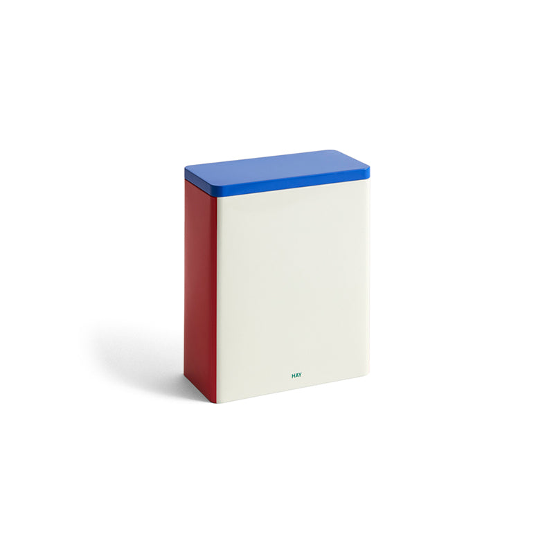 Tin container opbergblik XL wit