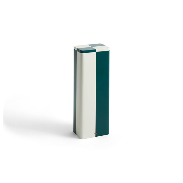 Tin container opbergblik hoog groen