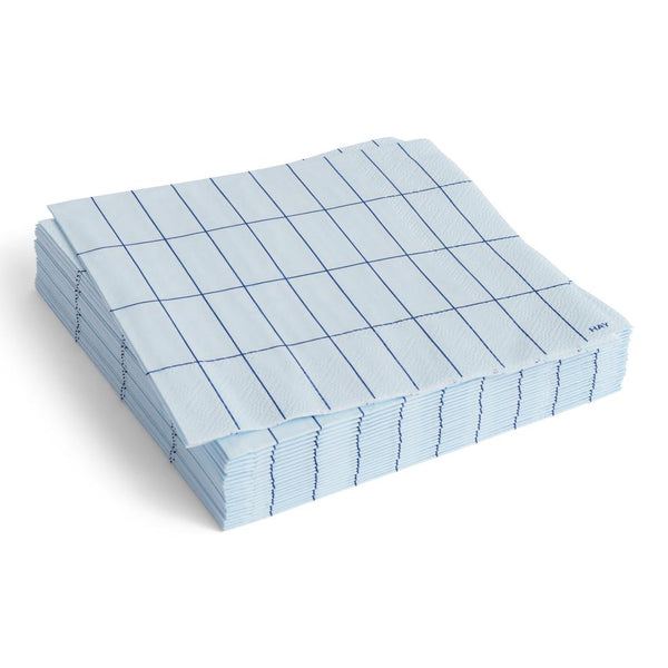 Pattern servet lunch blauw 20 stuks