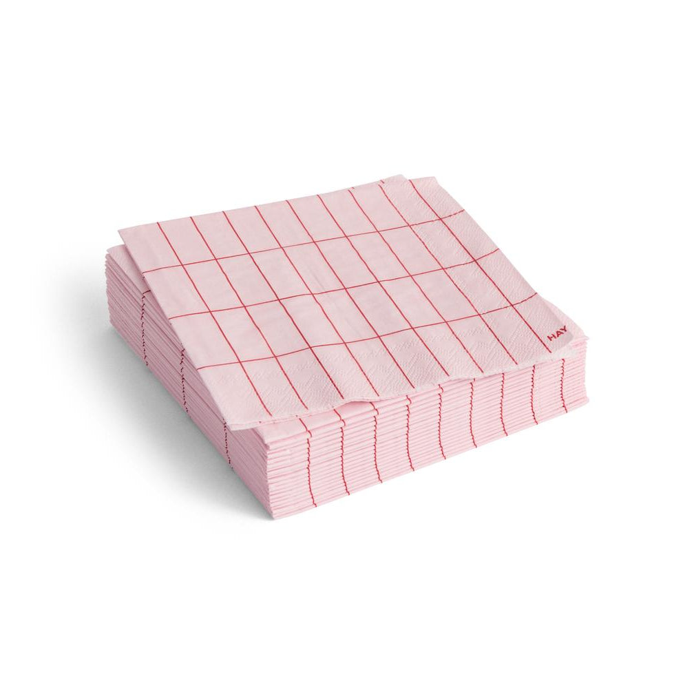 Pattern servet cocktail roze 20 stuks