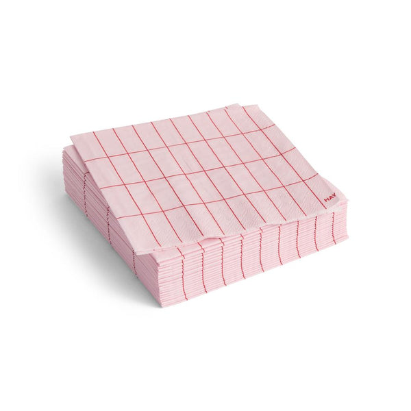 Pattern servet cocktail roze 20 stuks