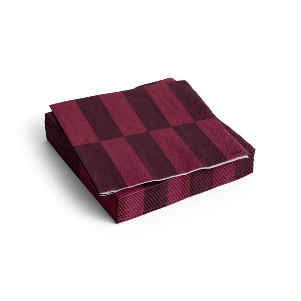 Pattern servet cocktail bordeaux 20 stuks