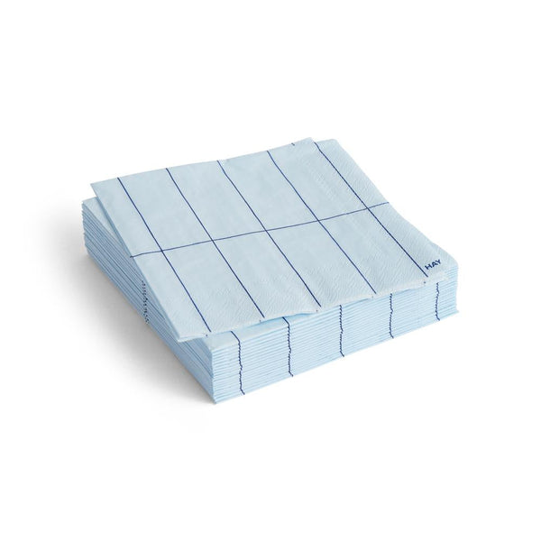 Pattern servet cocktail blauw 20 stuks
