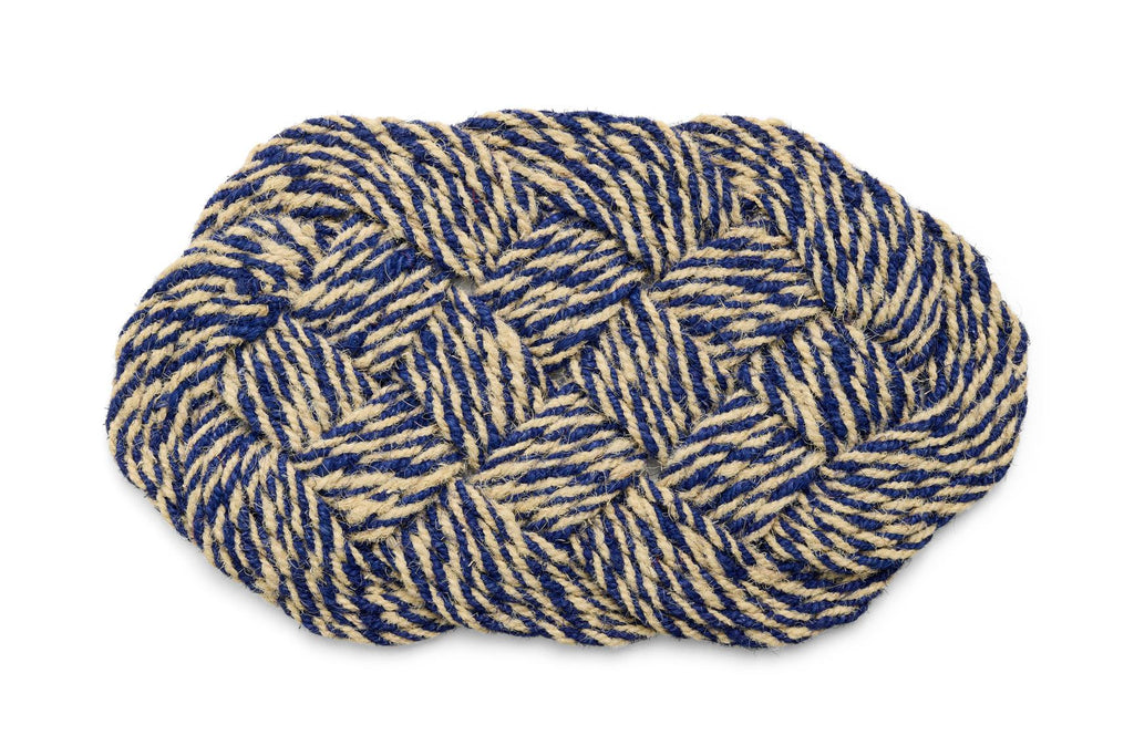 Coco deurmat swirl blauw