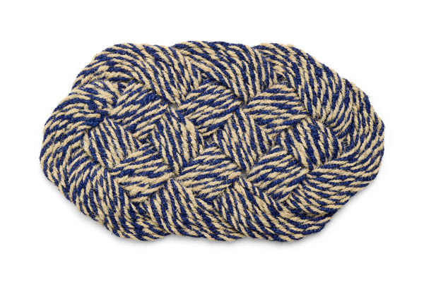 Coco deurmat swirl blauw