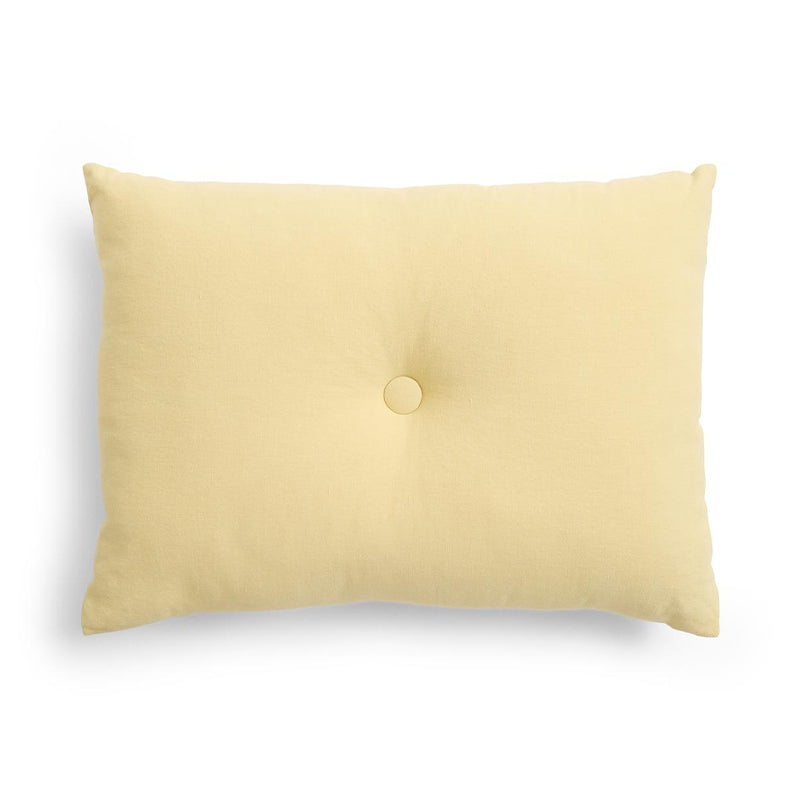 Dot kussen linnen soft yellow