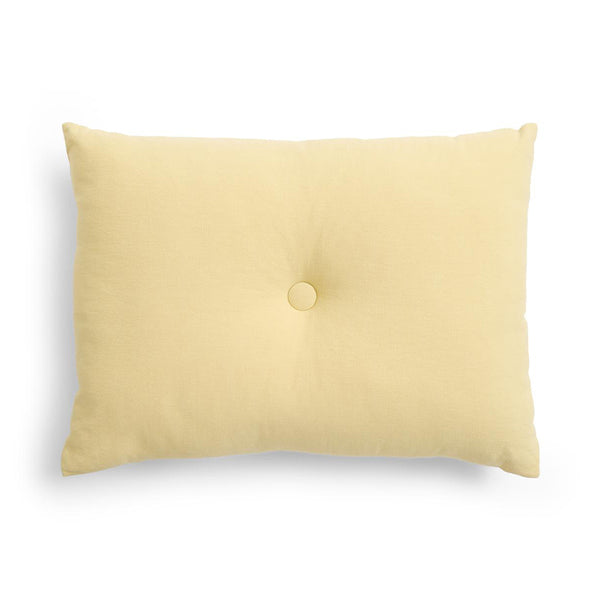 Dot kussen linnen soft yellow