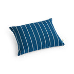 Outdoor market kussen blauw met beige strepen
