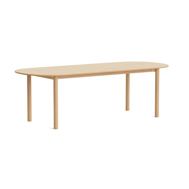 Annex tafel oblong eiken poten