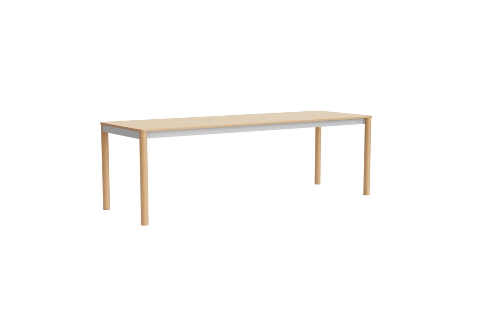 Annex tafel flush eiken poten