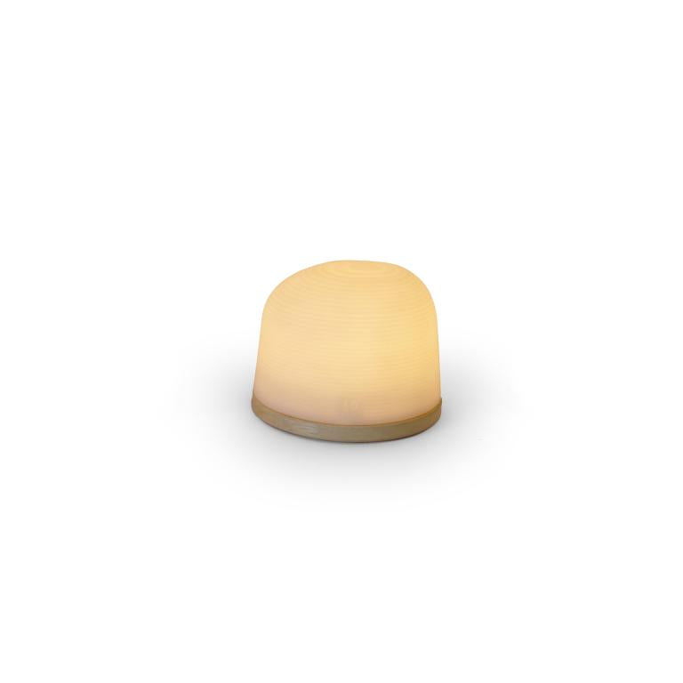 Fondant tafellamp small oplaadbaar eik
