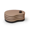 Fondant coaster onderzetter set van 4 mocha