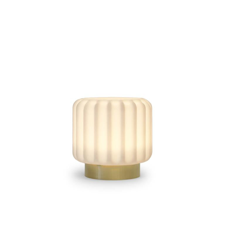 Dentelles tafellamp 9cm oplaadbaar goud