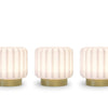 Atelier Pierre - Dentelles tafellamp 9cm oplaadbaar goud set van 3