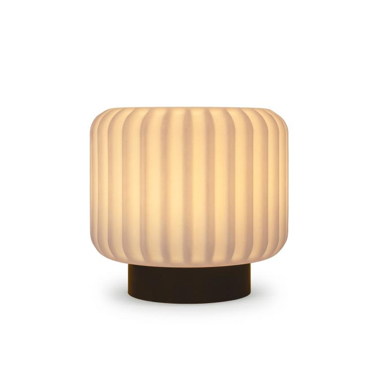 Dentelles tafellamp 15cm oplaadbaar earth