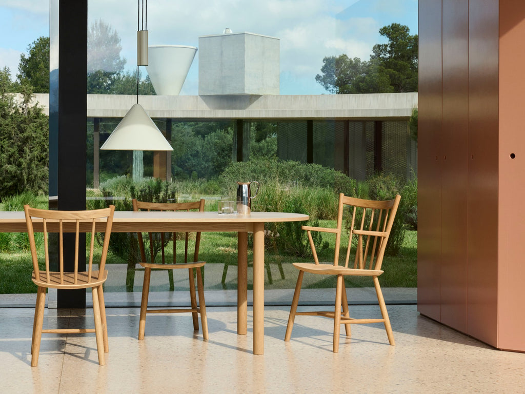 Annex tafel oblong eiken poten