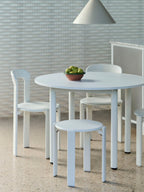 Annex tafel rond aluminium poten