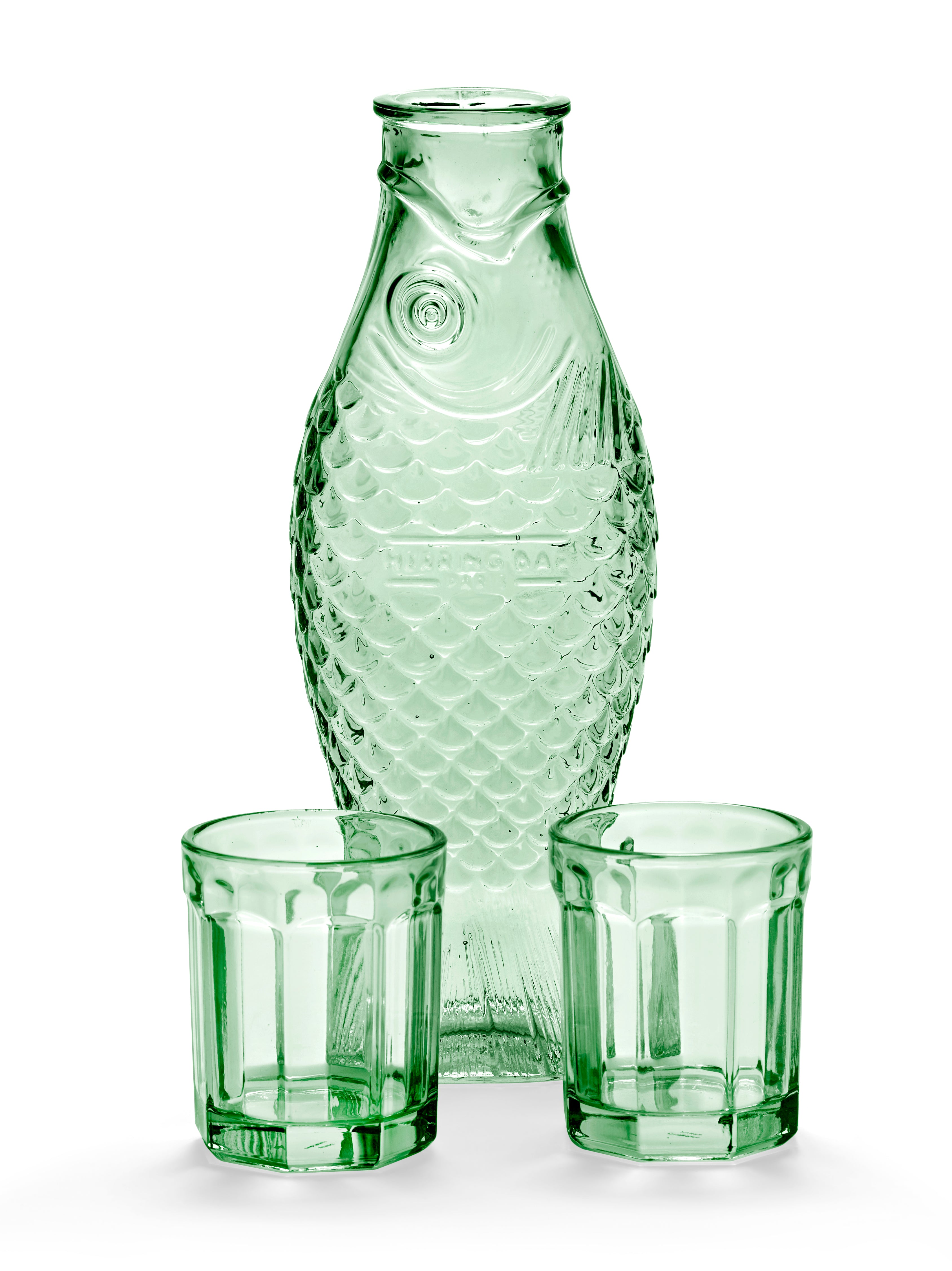 Fish & Fish karaf set met 2 glazen