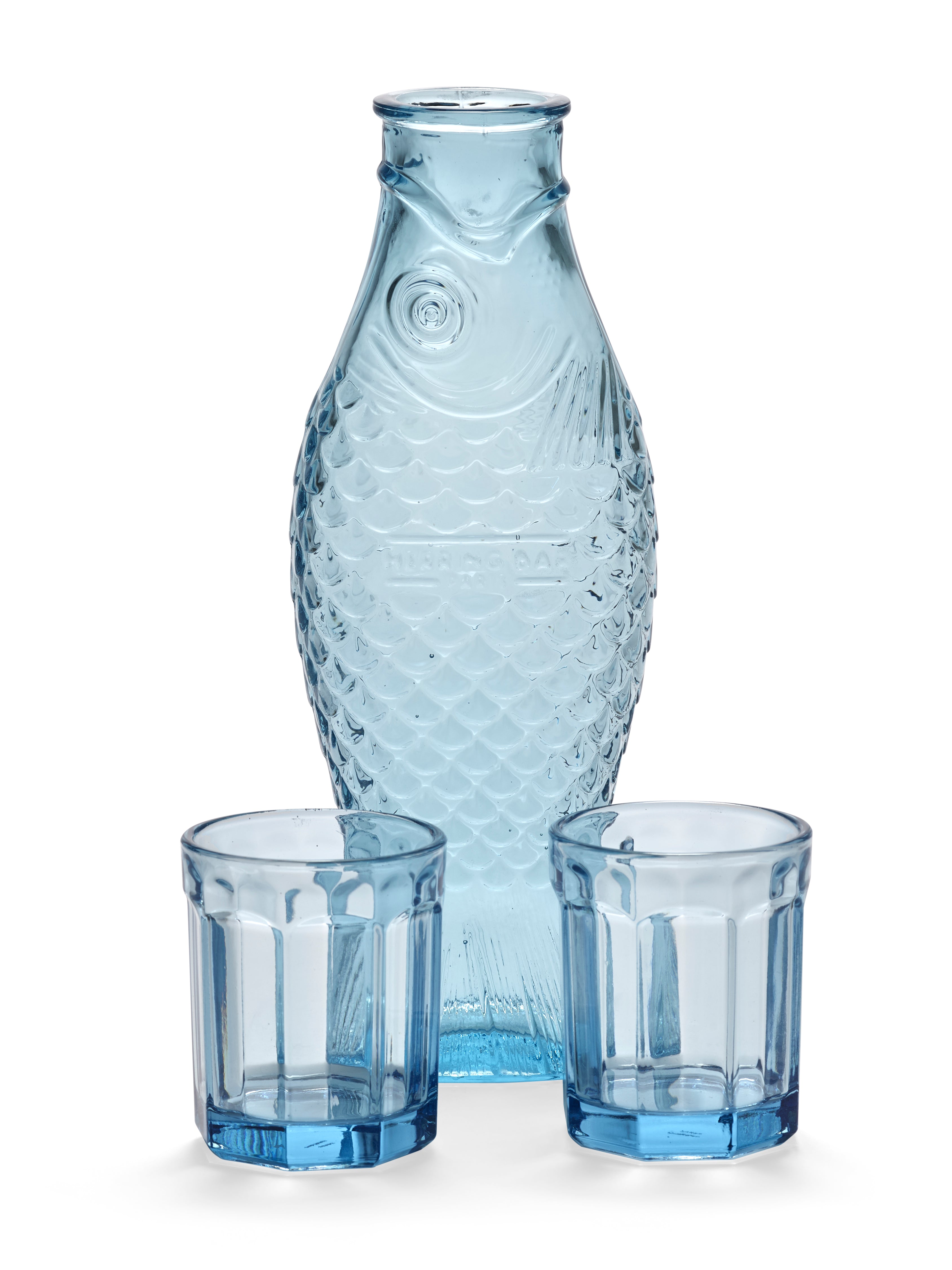 Fish & Fish karaf set met 2 glazen