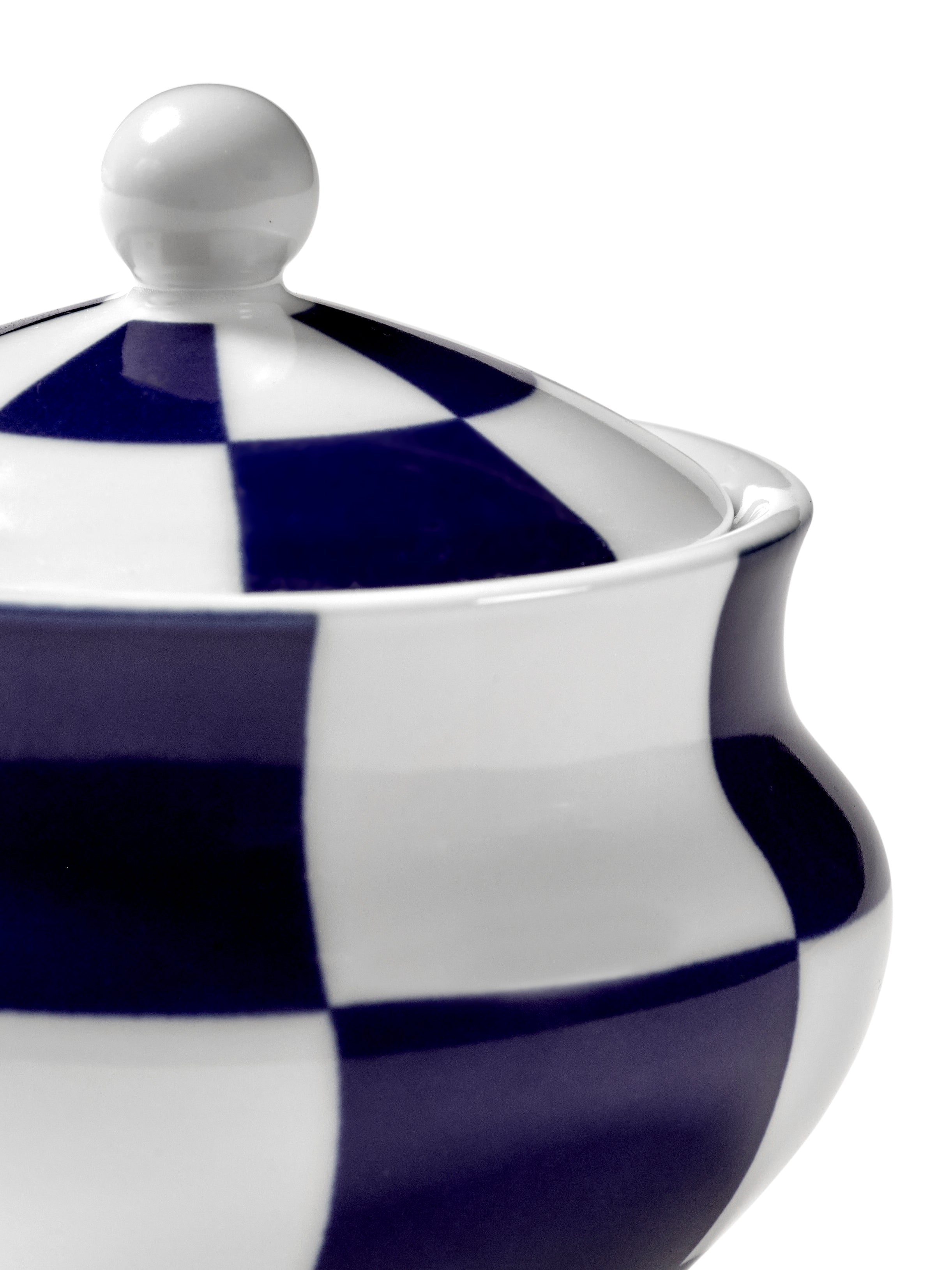 Suikerpot Fête des Bêtes blauw wit Wouters & Hendrix