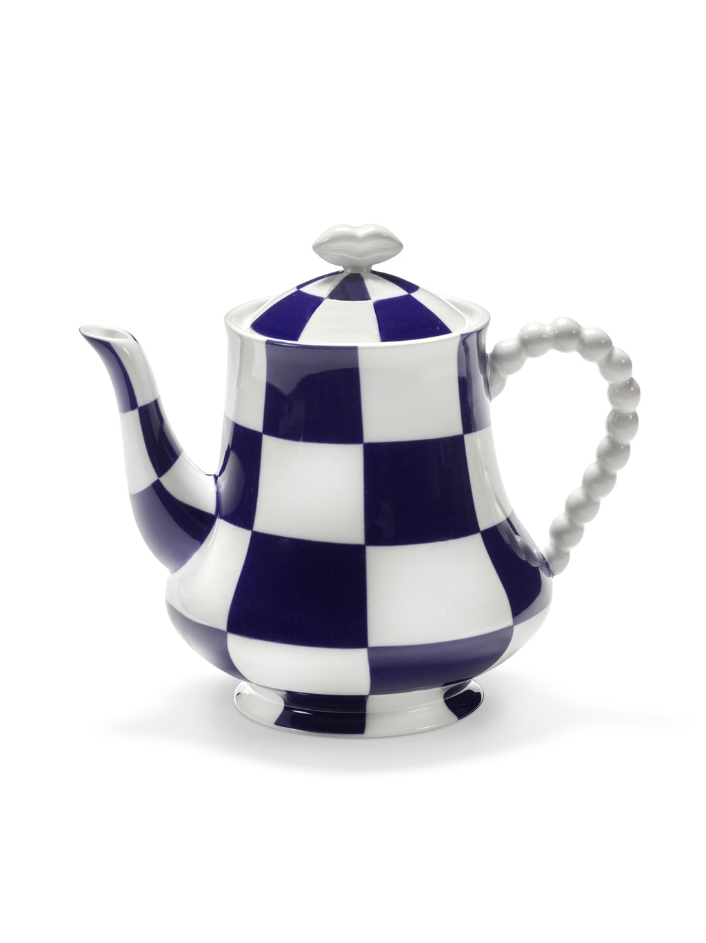 Theepot Fête des Bêtes blauw wit Wouters & Hendrix